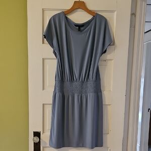 White House Black Market Soft Blue Midi Dress